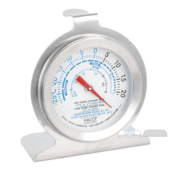 Termómetro para nevera/congelador de -19 º a 20 ºC de acero inoxidable